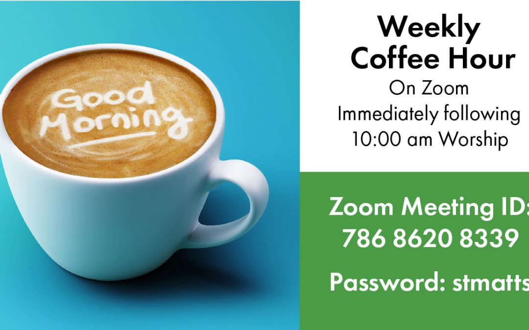 You are Invited to Coffee Hour on Zoom