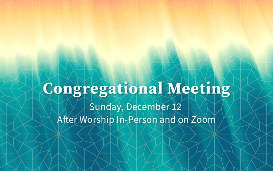 Congregational Meeting