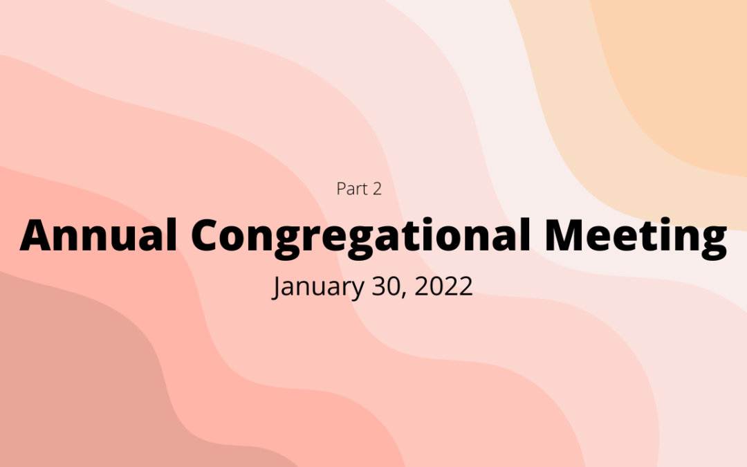 Annual Congregational Meeting