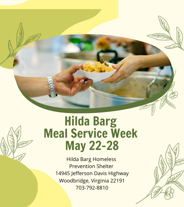 Hilda Barg Meal Service Week – May 22-28