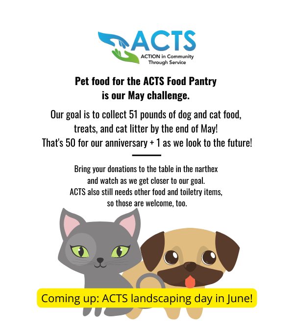 A Year of Service – Pet Supplies Collection for ACTS