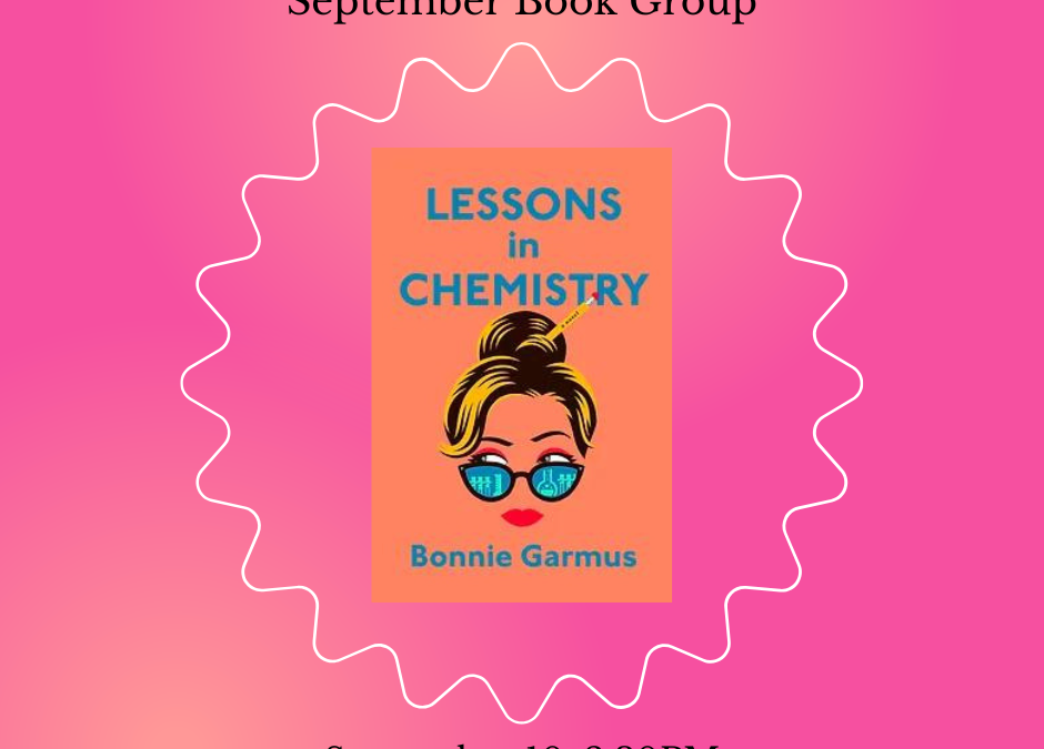 September Book Group – September 10, 2:30PM
