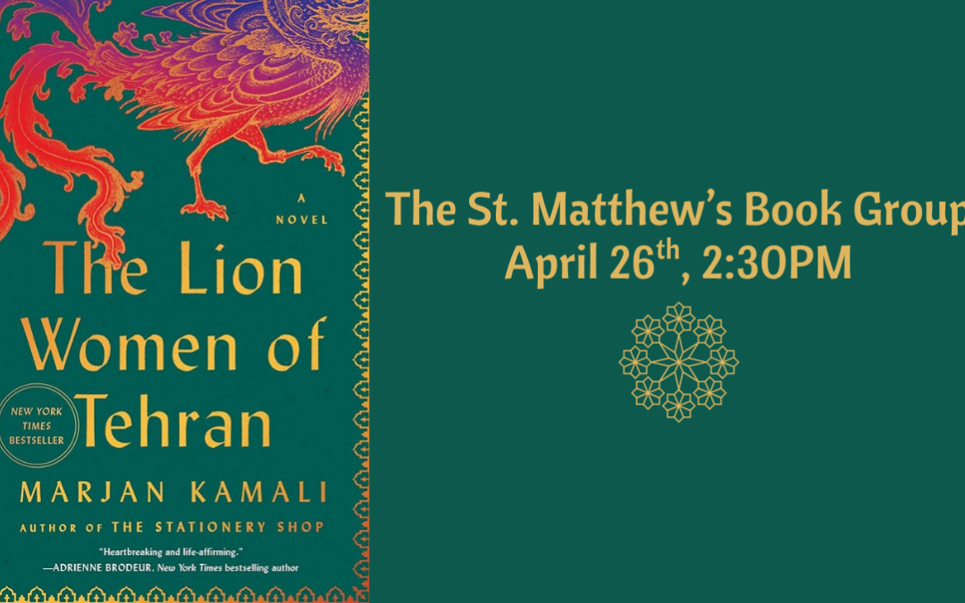 Book Group – April 26, 2:30PM