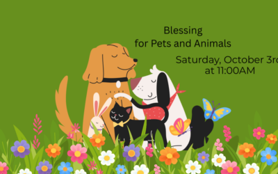 Blessing of Pets – Saturday, October 3rd, 11:00AM